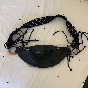 Macramé Leather Belt Bag & Other Stories